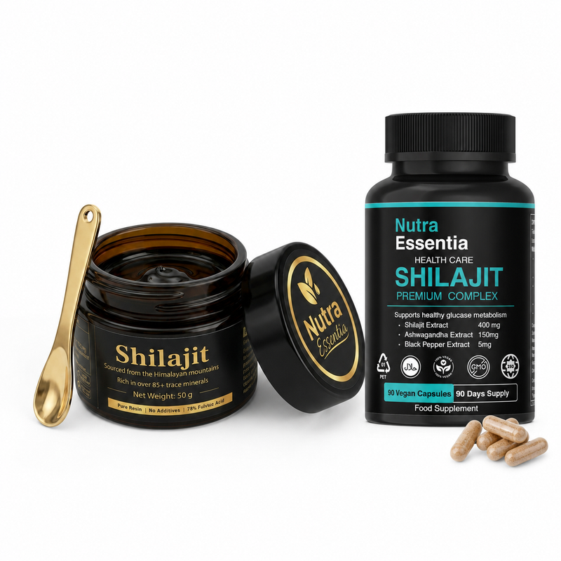 Nutra Essentia Shilajit Duo with Pure Resin and Shilajit Complex